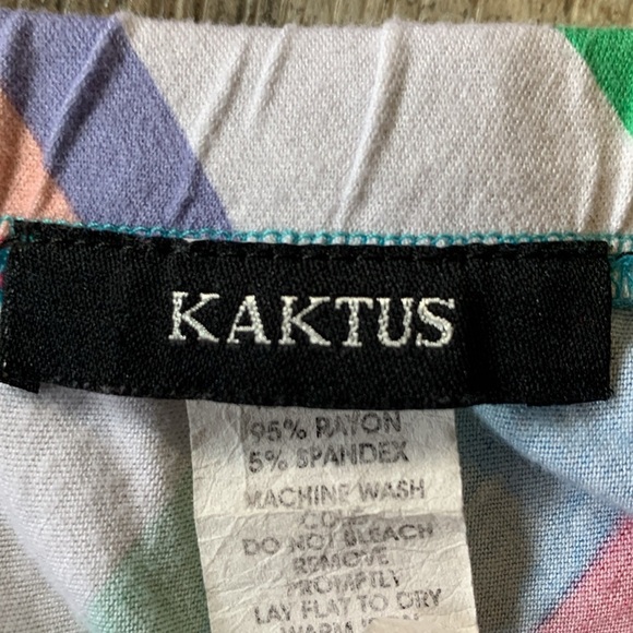 Kaktus Maxi Elastic Waist Multi Colored Skirt Medium - Picture 6 of 10